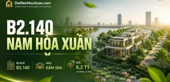 B2.140, Lô 134 - Khu đô thị Nam Hòa Xuân |Sàn Đất Nền Hòa Xuân