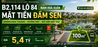 B2.114, Lô 84 - Khu đô thị Nam Hòa Xuân |Sàn Đất Nền Hòa Xuân