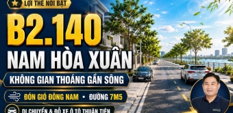 B2.140, Lô 90 - Khu đô thị Nam Hòa Xuân |Sàn Đất Nền Hòa Xuân