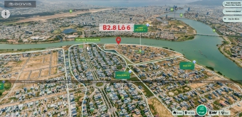 Biệt thự, B2.8, Lô 6 -  Euro Village 2 |Sàn Đất Nền Hòa Xuân
