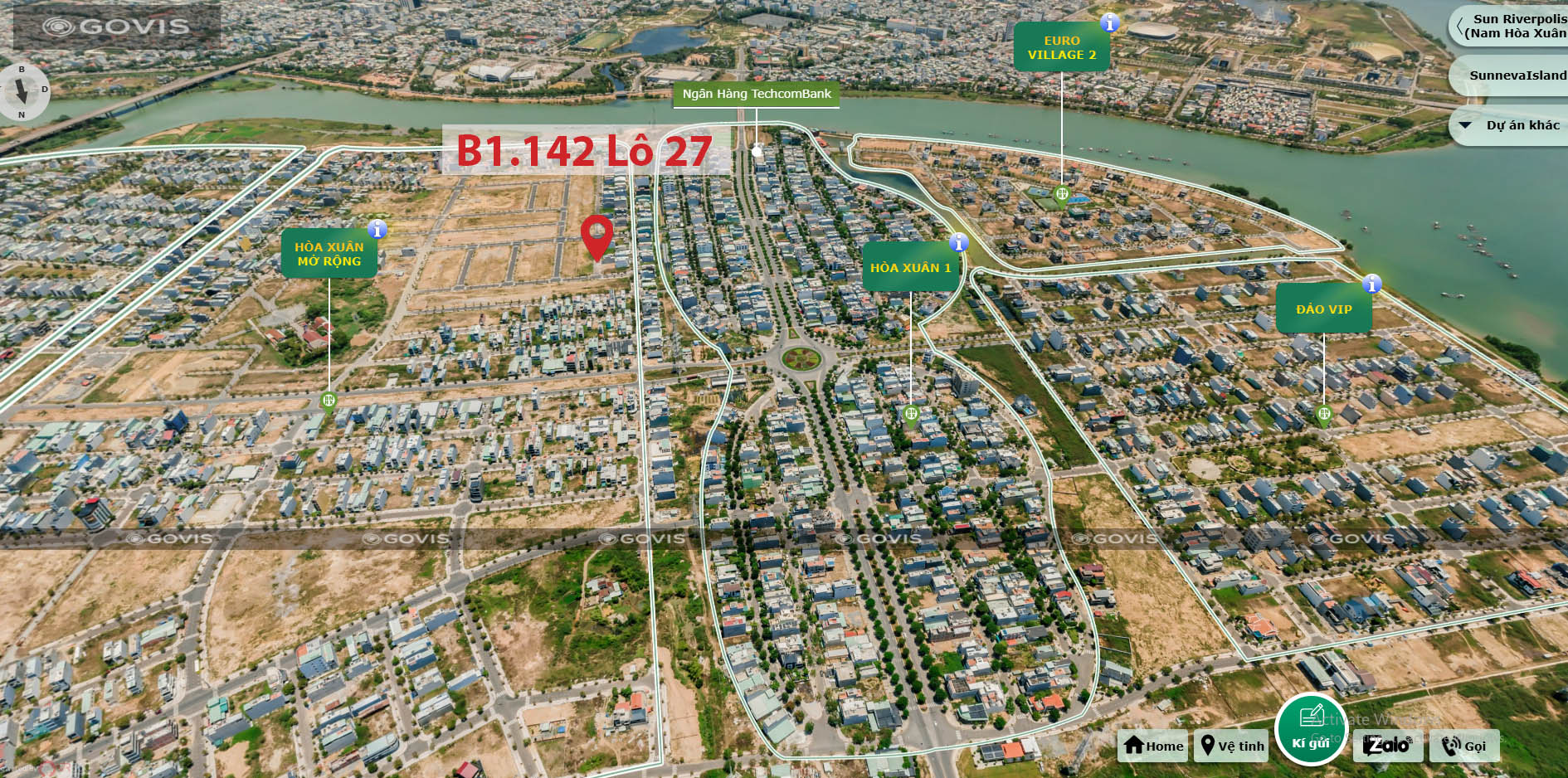 B1.142, Lô 27 - Khu đô thị Nguyễn Tri Phương |Sàn Đất Nền Hòa Xuân