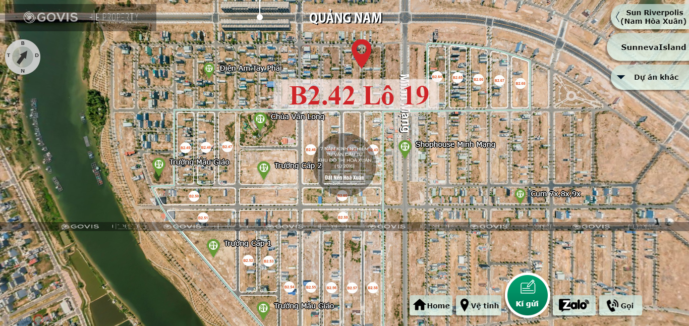B2.42, Lô 19 - Khu đô thị Nam Hòa Xuân |Sàn Đất Nền Hòa Xuân