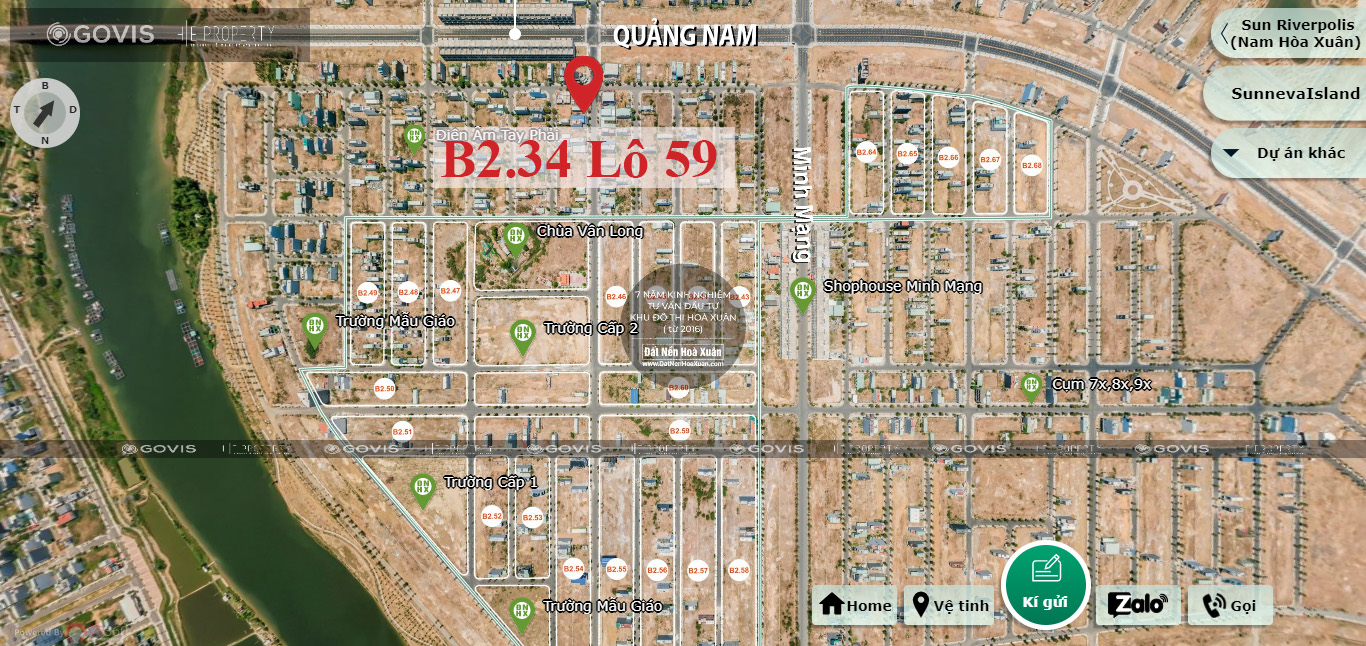 B2.39, Lô 59 - Khu đô thị Nam Hòa Xuân |Sàn Đất Nền Hòa Xuân