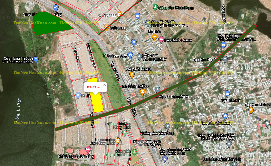 B2.32, Lô 3X - Khu đô thị Võ Chí Công |Sàn Đất Nền Hòa Xuân