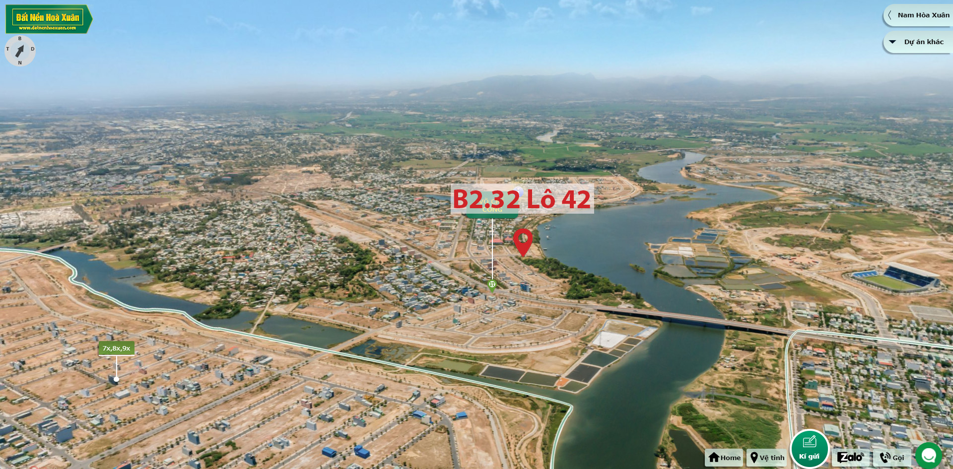 B2.32, Lô 42 - Khu đô thị Võ Chí Công |Sàn Đất Nền Hòa Xuân