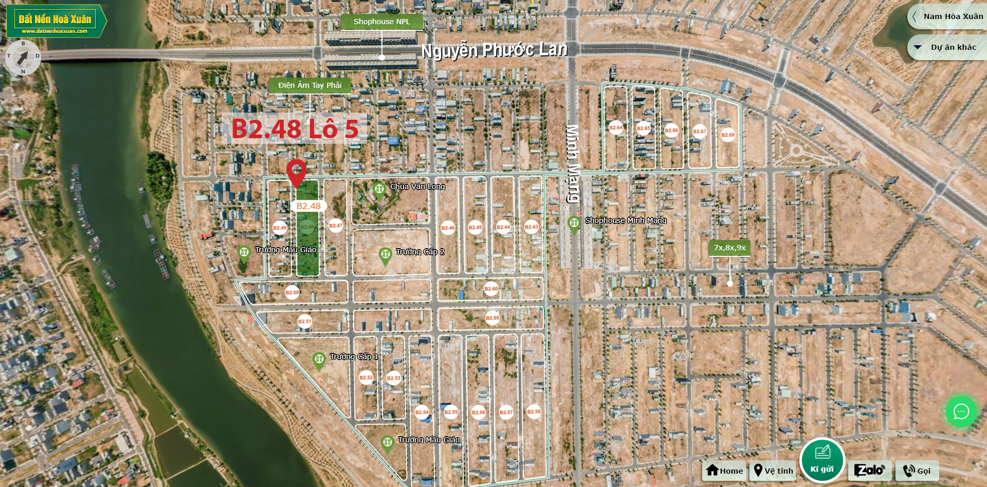 B2.48, Lô 5 - Khu đô thị Nam Hòa Xuân |Sàn Đất Nền Hòa Xuân