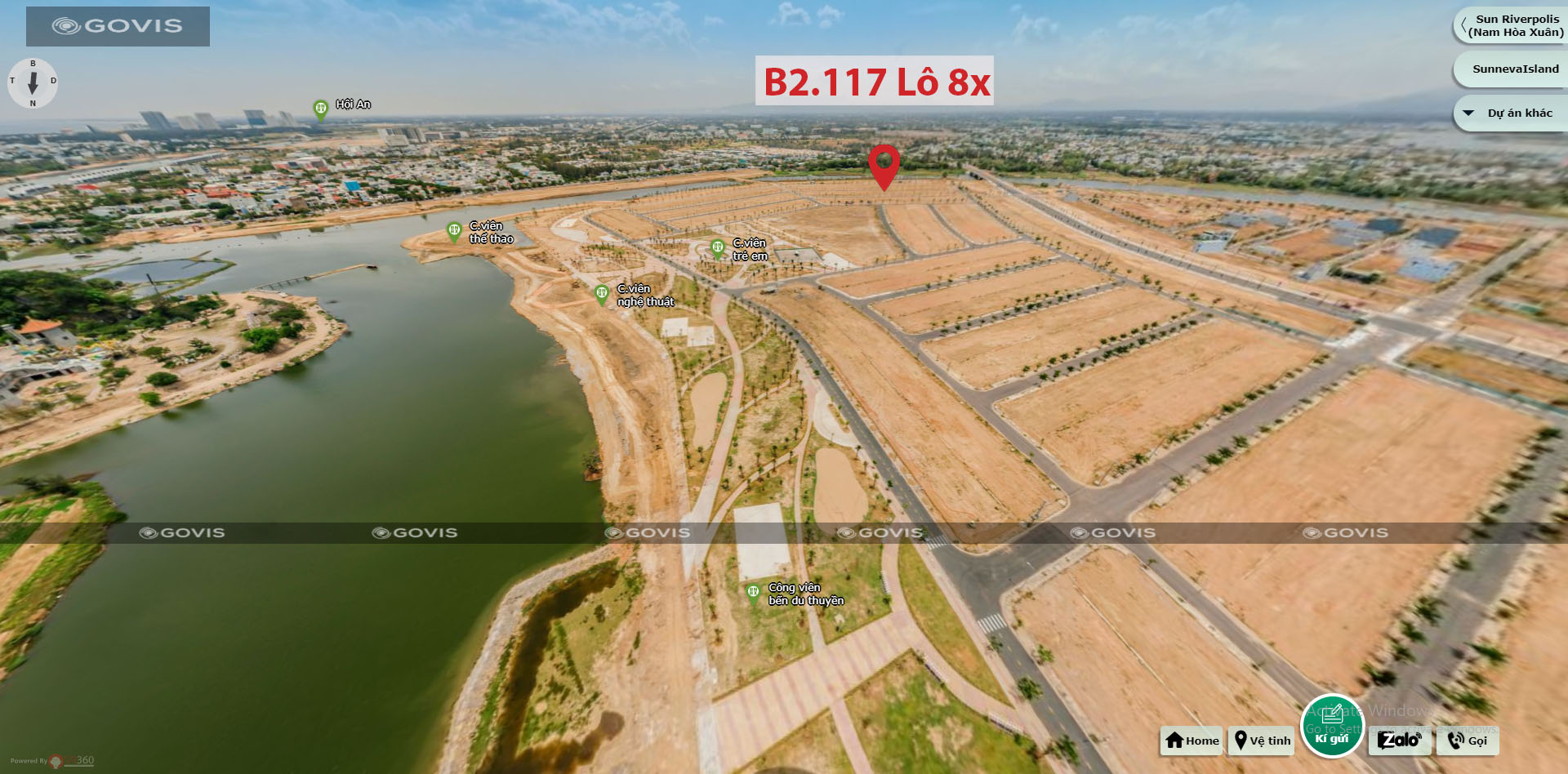 B2.117, Lô 8X - Khu đô thị Nam Hòa Xuân |Sàn Đất Nền Hòa Xuân